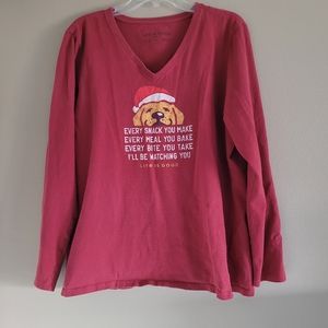 Every Snack You Make Dog Shirt Long Sleeve XL Life is Good